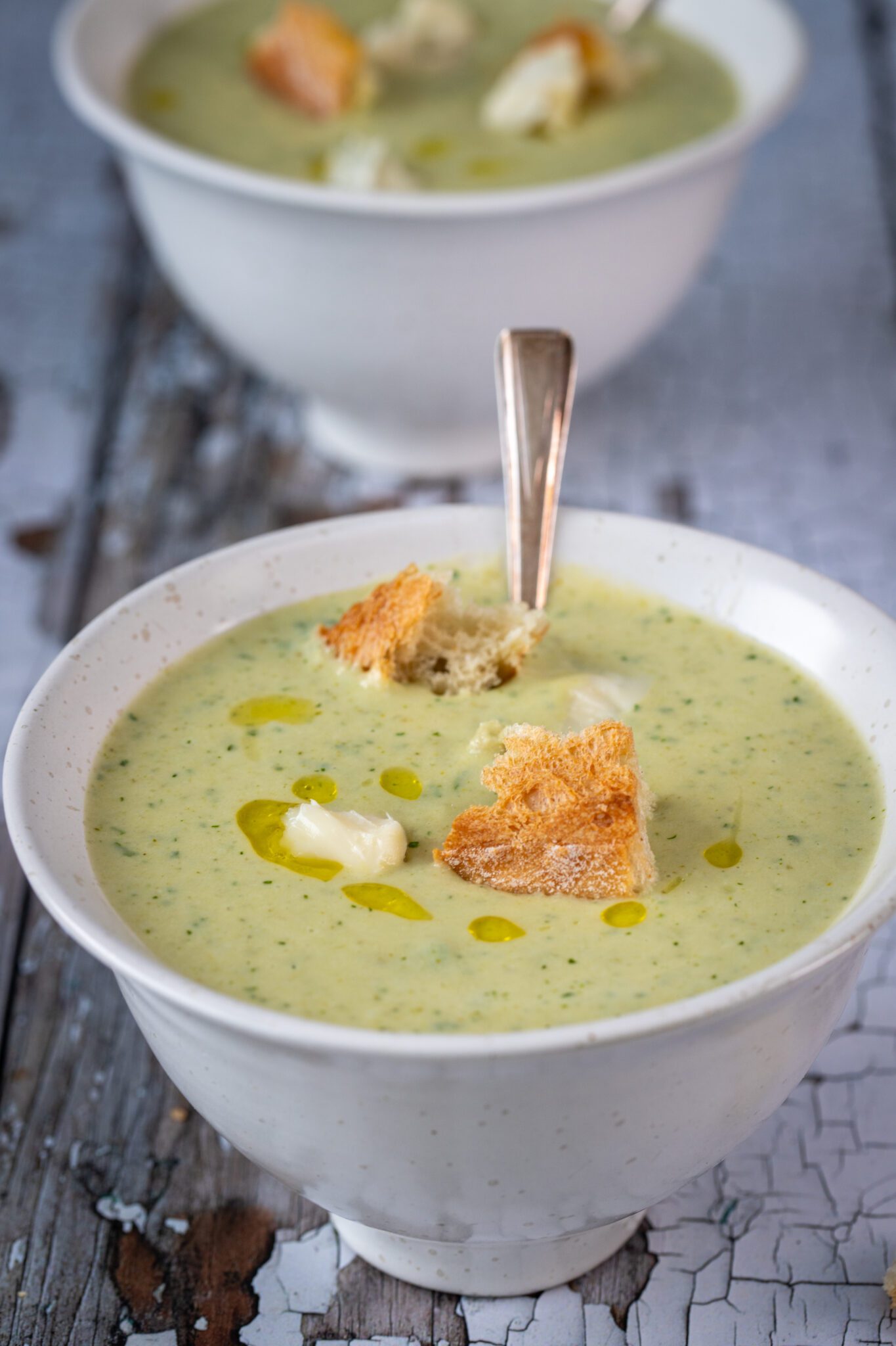 Broccoli, Fennel & Gorgonzola Soup