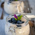 Banana, Blueberry and Tahini Yoghurt Pots