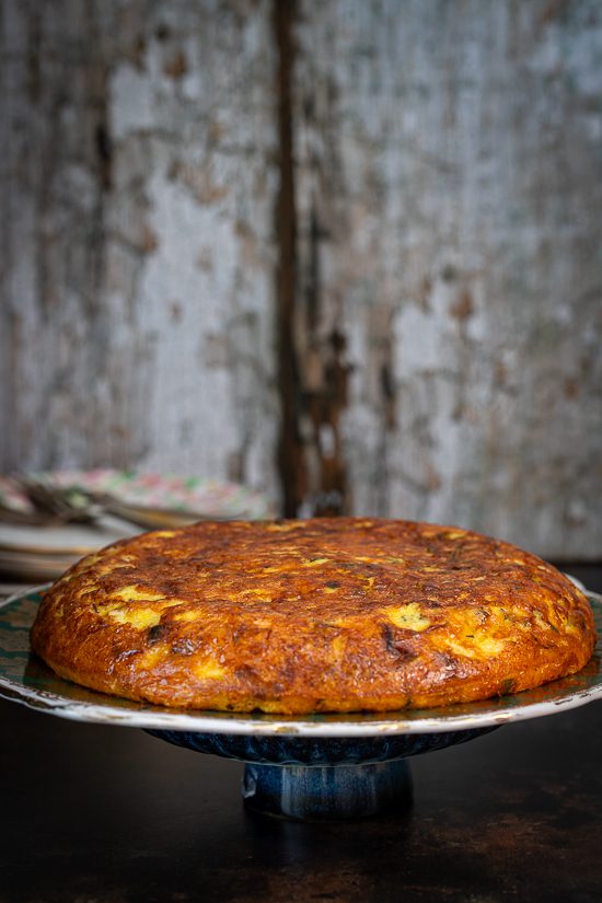 Cauliflower, Mossfield Gouda and Leek Frittata